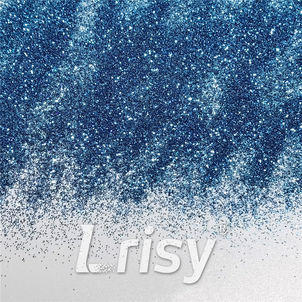 0.3mm Water Blue Glitter Pure Color B0706