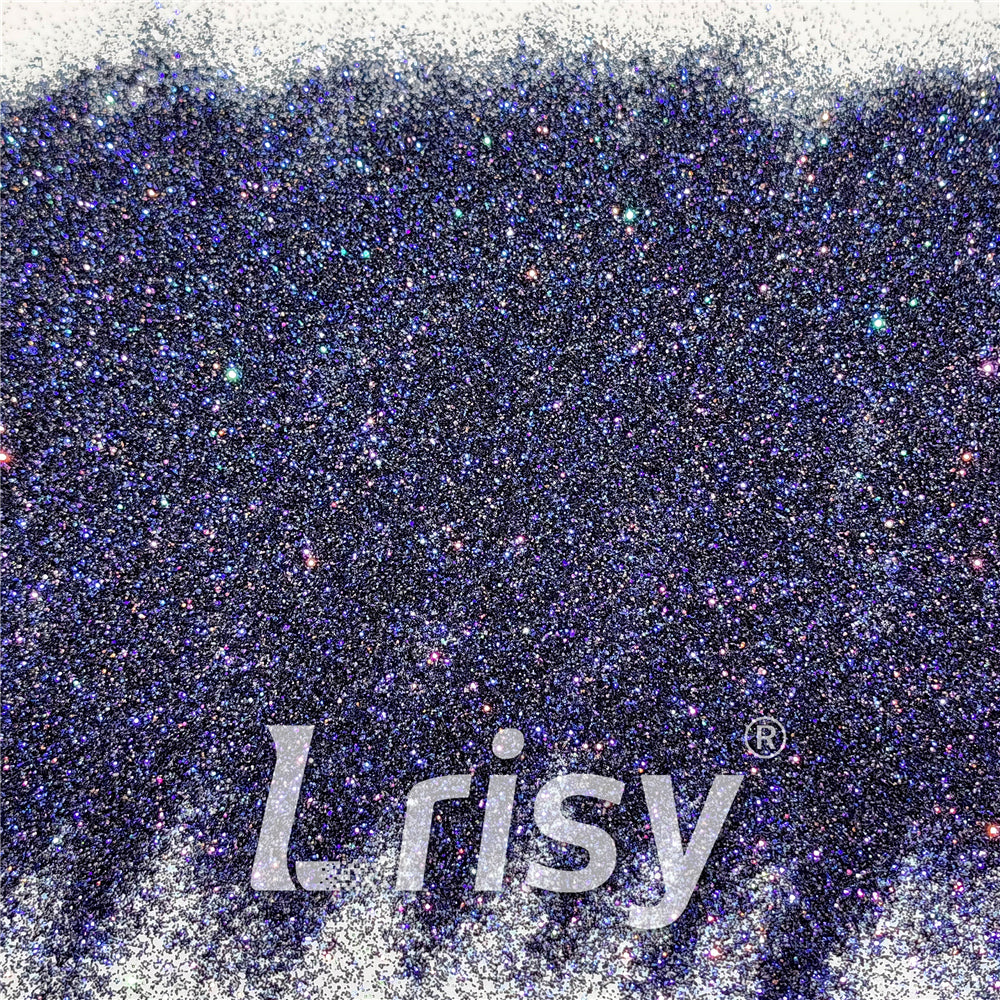 Custom Mixed Deep Space Blue To Black Iridescent Glitter GEX022 (By Chris.e KC)