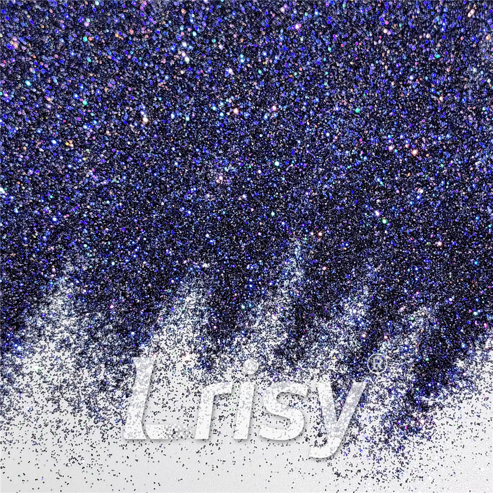 Custom Mixed Deep Space Blue To Black Iridescent Glitter GEX022 (By Chris.e KC)