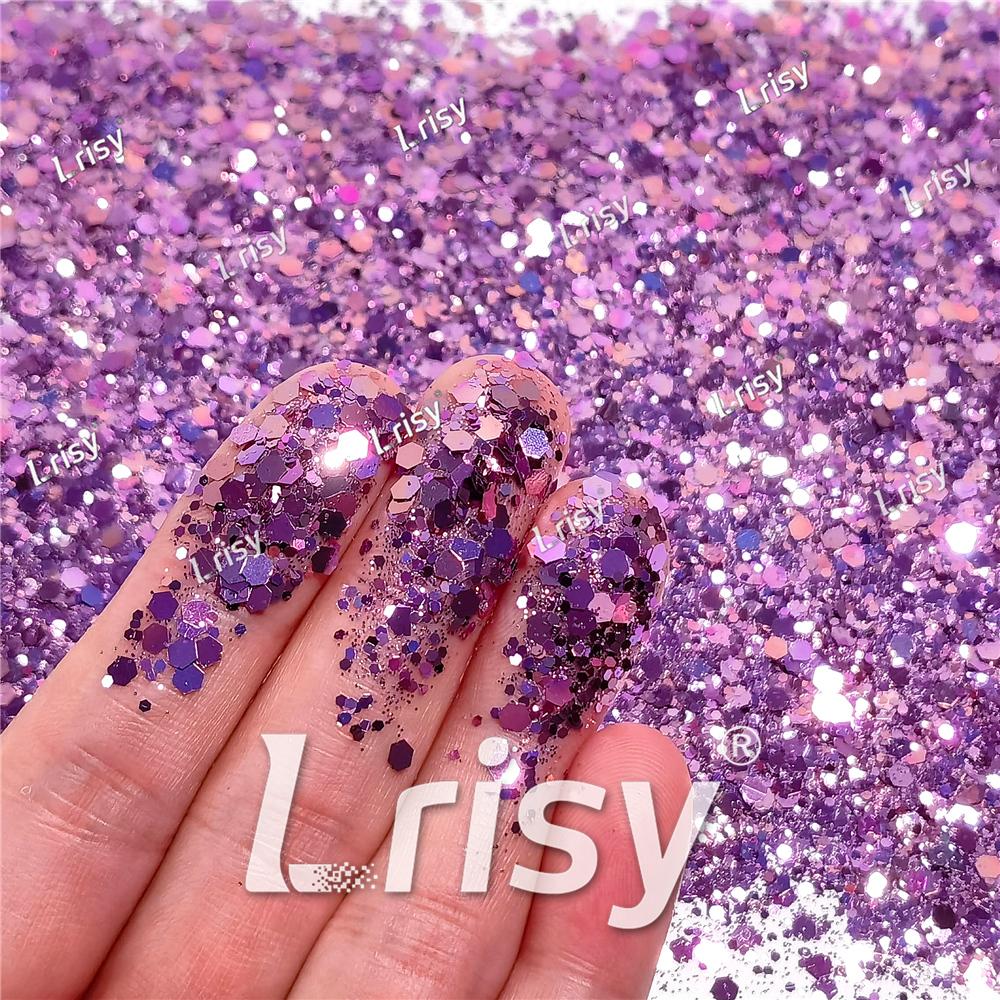 General Mixed Purple To Gold Iridescent Glitter FC-E8033