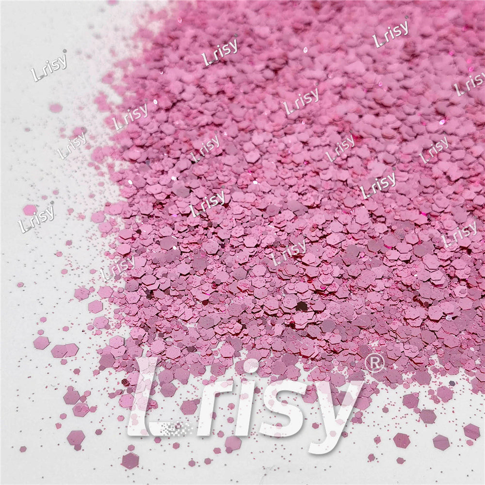 General Mixed Tender Pink Glitter Pure Color B0920