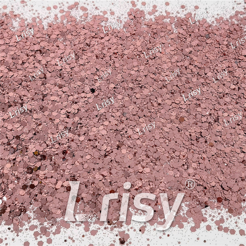 General Mixed Rose Gold Glitter Pure Color B0230