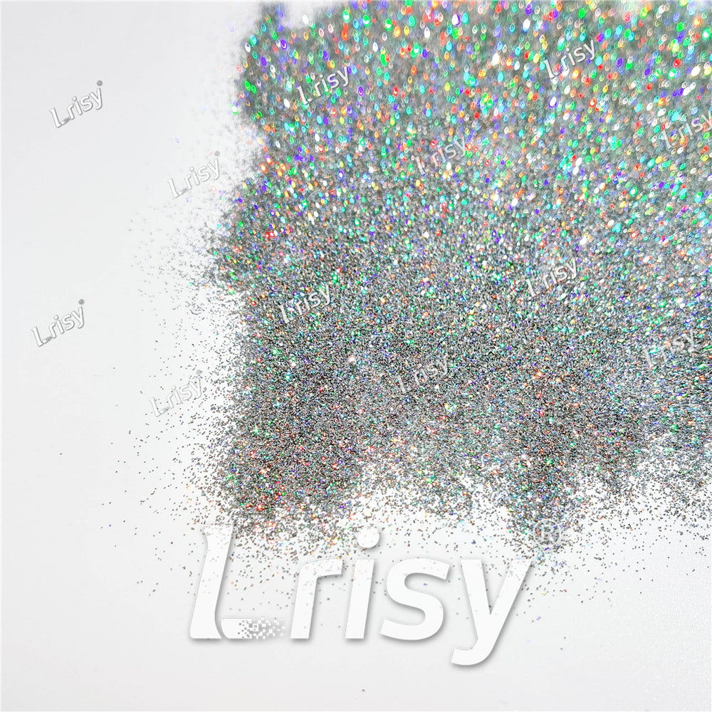 0.2mm Holographic Silver Extra Fine Glitter (Ultra-thin) LB0100