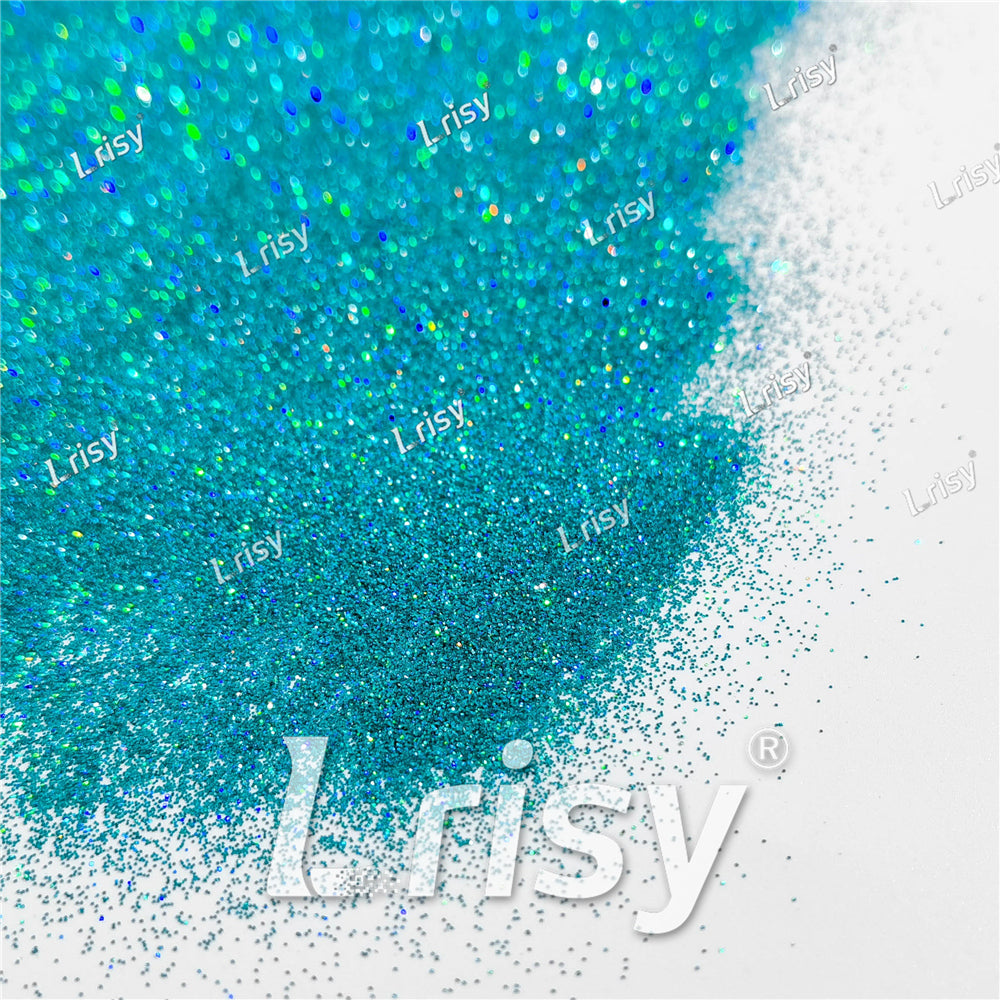0.2mm Holographic Teal Green Extra Fine Glitter (Ultra-thin) LB0702