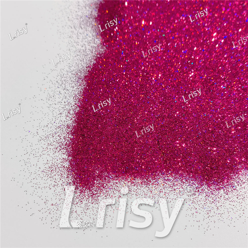 0.2mm Holographic Rose Red Extra Fine Glitter (Ultra-thin) LB0912