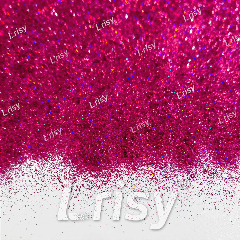 0.2mm Holographic Rose Red Extra Fine Glitter (Ultra-thin) LB0912