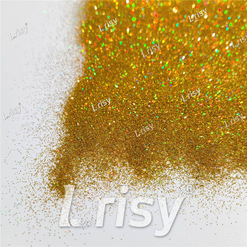 0.2mm Holographic Gold Extra Fine Glitter (Ultra-thin) LB0210