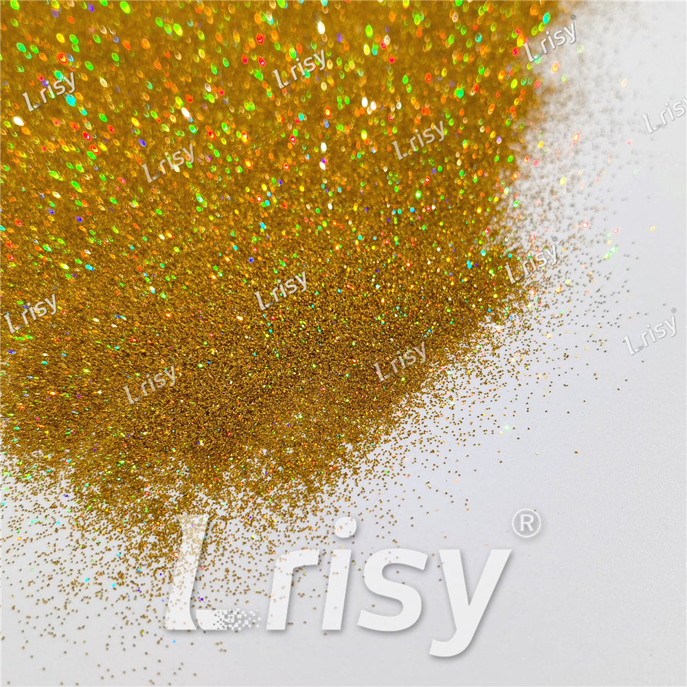 0.2mm Holographic Gold Extra Fine Glitter (Ultra-thin) LB0210