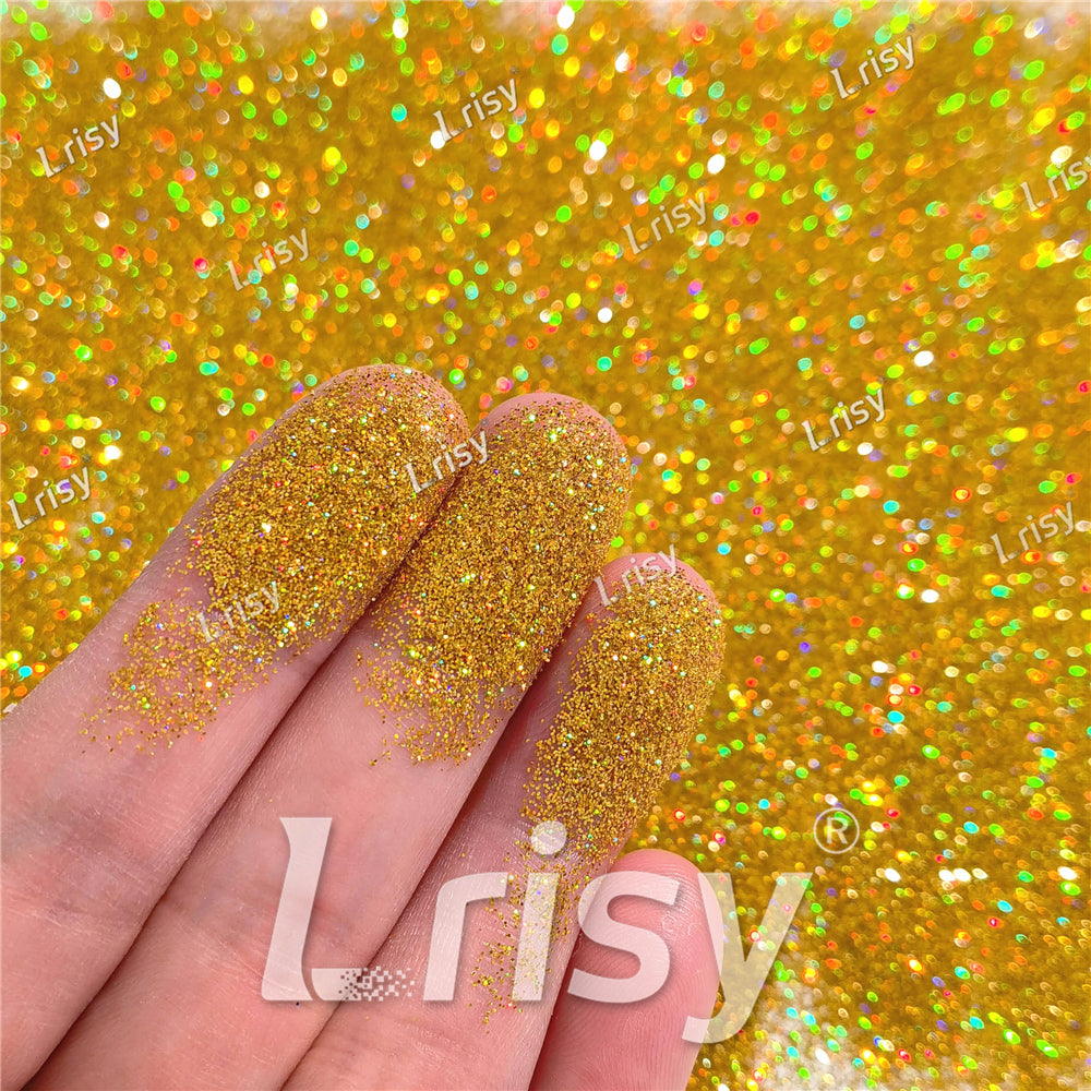 0.2mm Holographic Gold Extra Fine Glitter (Ultra-thin) LB0210