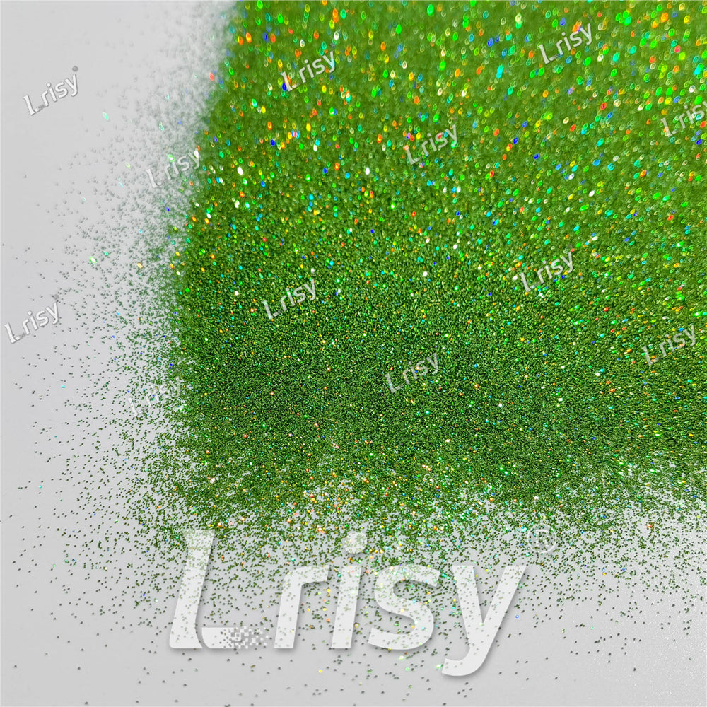 0.2mm Holographic Green Extra Fine Glitter (Ultra-thin) LB0601