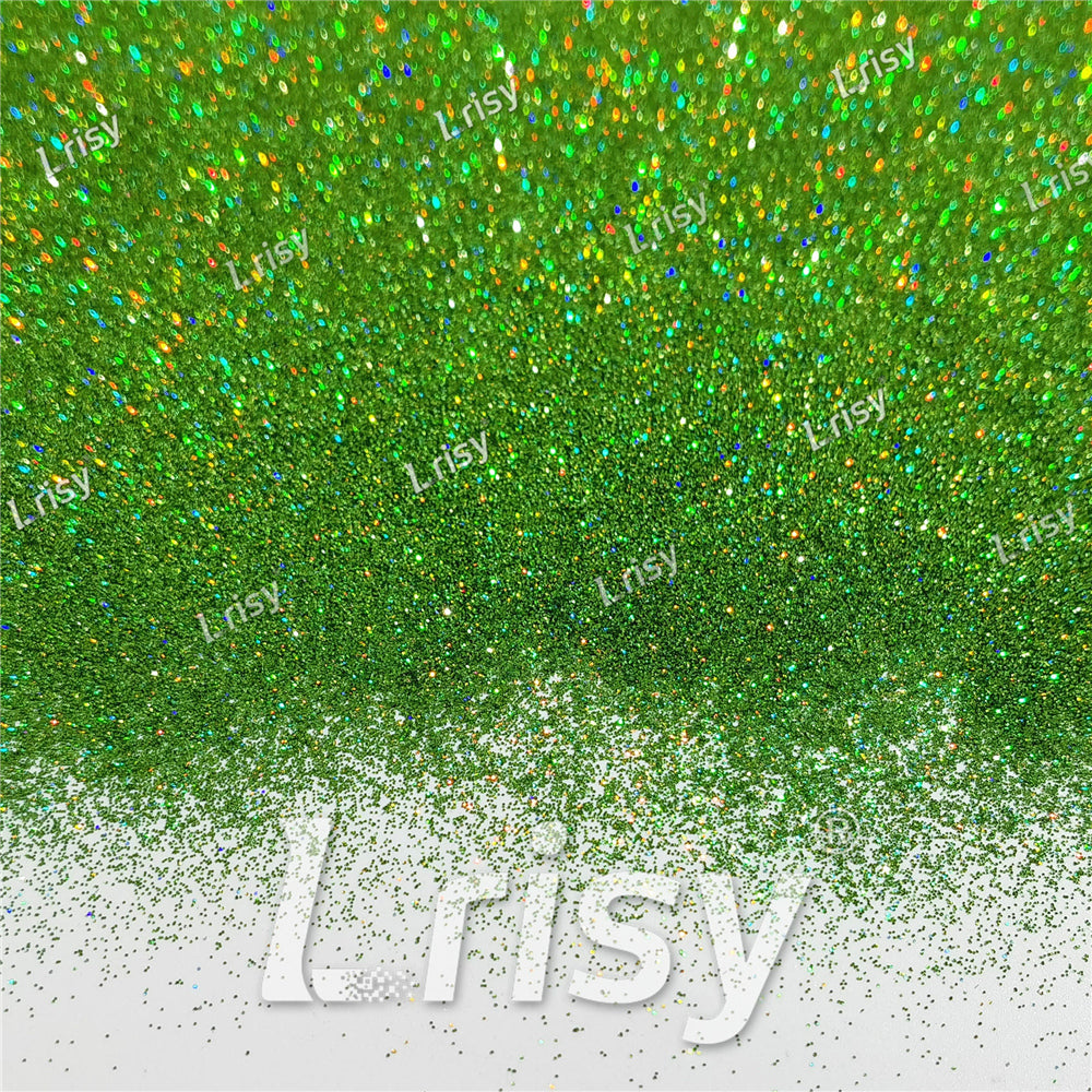 0.2mm Holographic Green Extra Fine Glitter (Ultra-thin) LB0601