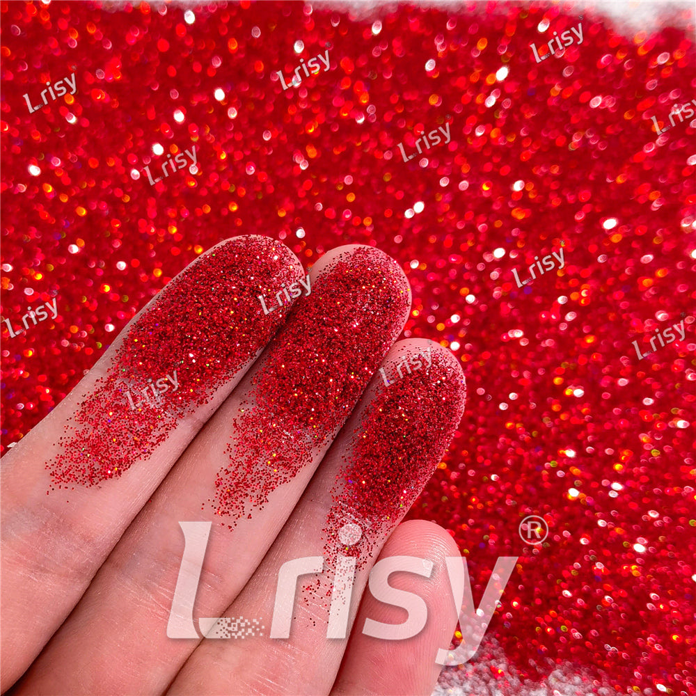 0.2mm Holographic Red Extra Fine Glitter (Ultra-thin) LB0300