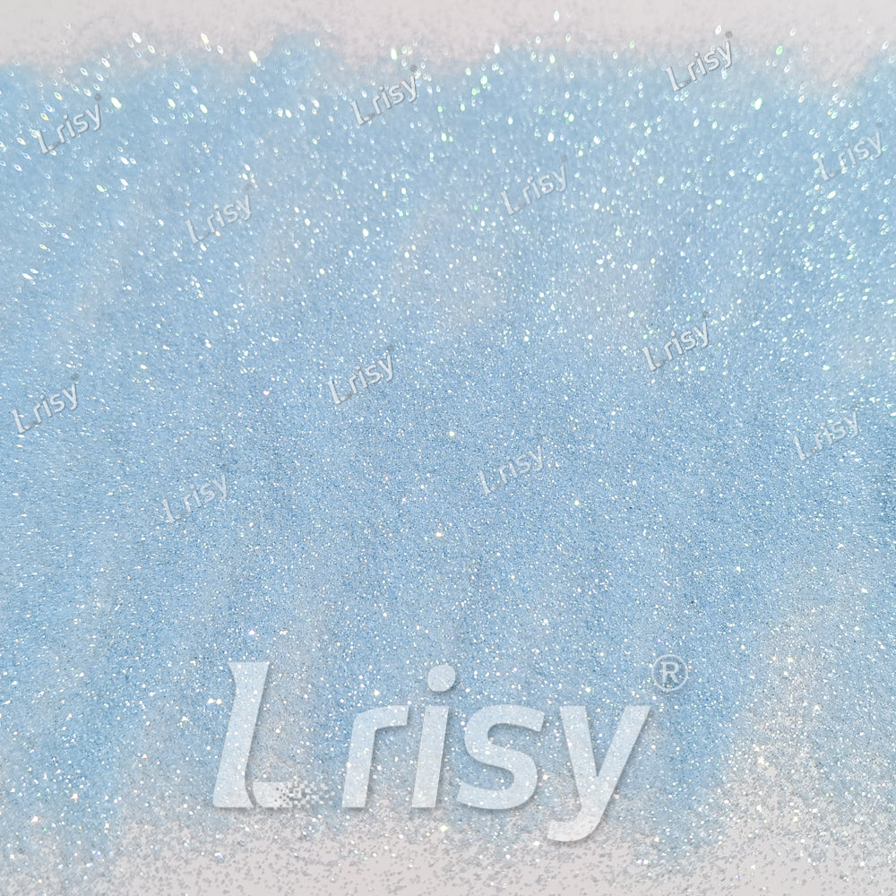 0.2mm Sky Blue Iridescent Solvent Resistant Glitter S505R