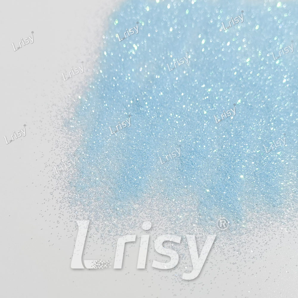 0.2mm Sky Blue Iridescent Solvent Resistant Glitter S505R