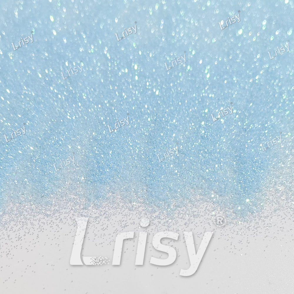 0.2mm Sky Blue Iridescent Solvent Resistant Glitter S505R