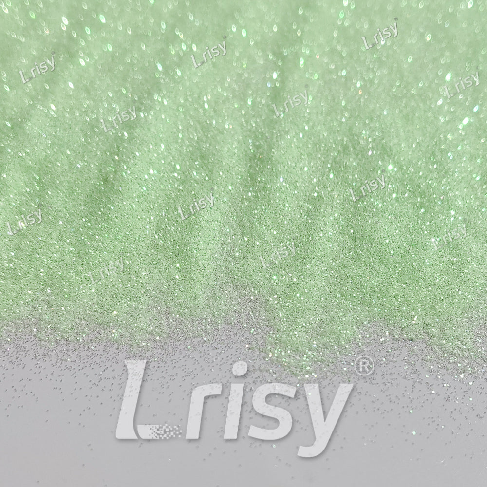 0.2mm Pastel Green Iridescent Solvent Resistant Glitter S501R