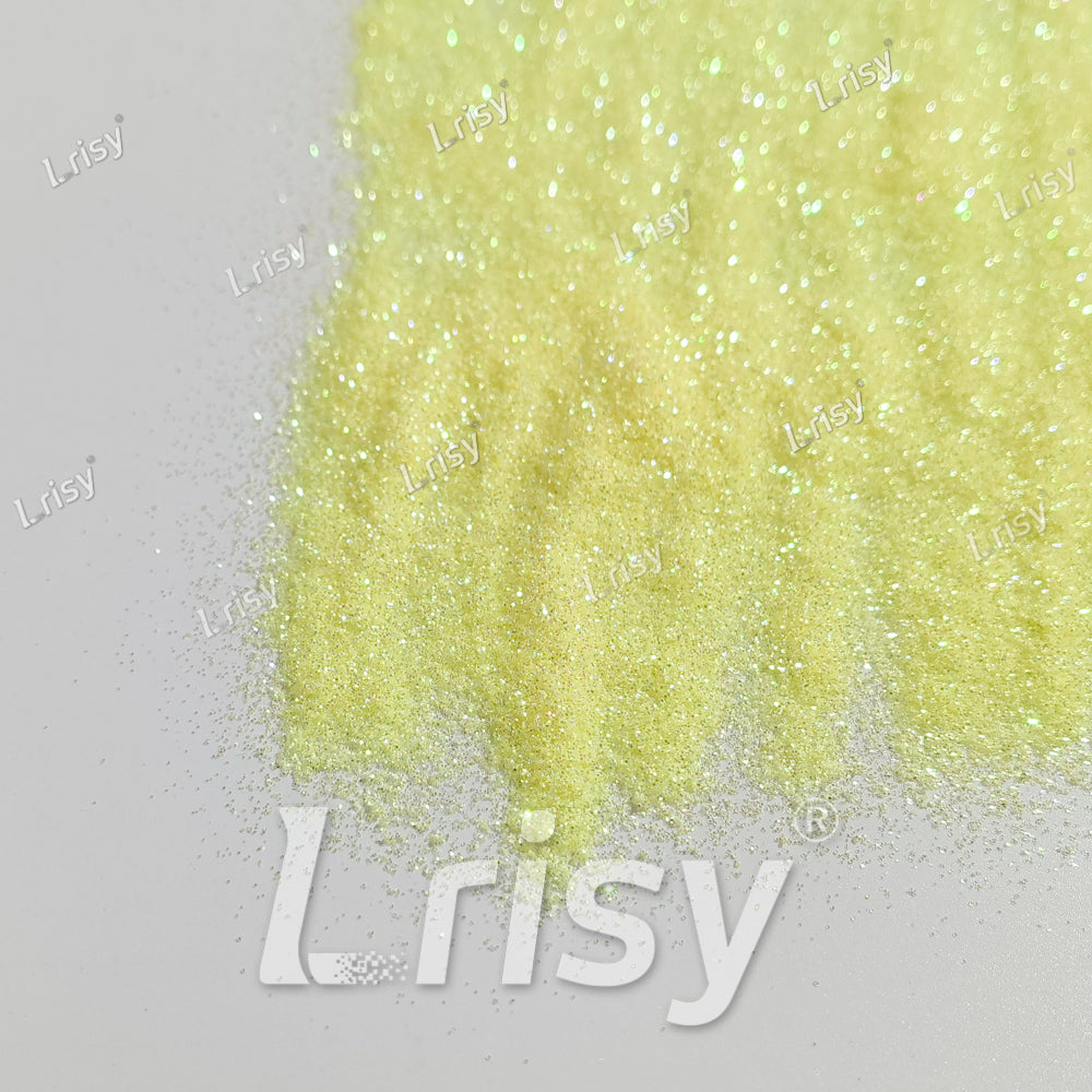 0.2mm Pale Yellow Iridescent Solvent Resistant Glitter S500AR