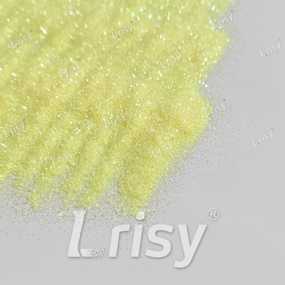 0.2mm Pale Yellow Iridescent Solvent Resistant Glitter S500AR