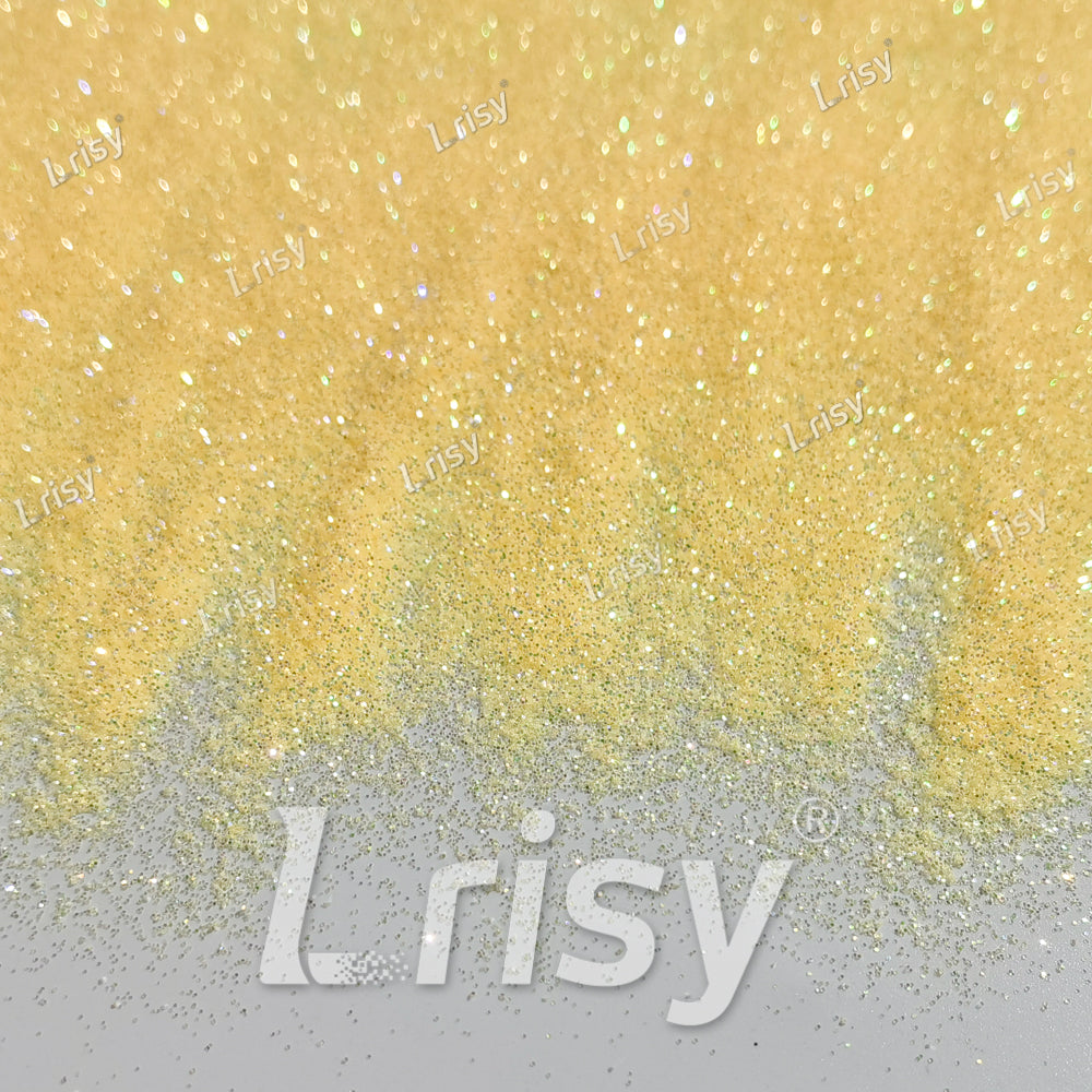 0.2mm Lemon Yellow Iridescent Solvent Resistant Glitter S504R