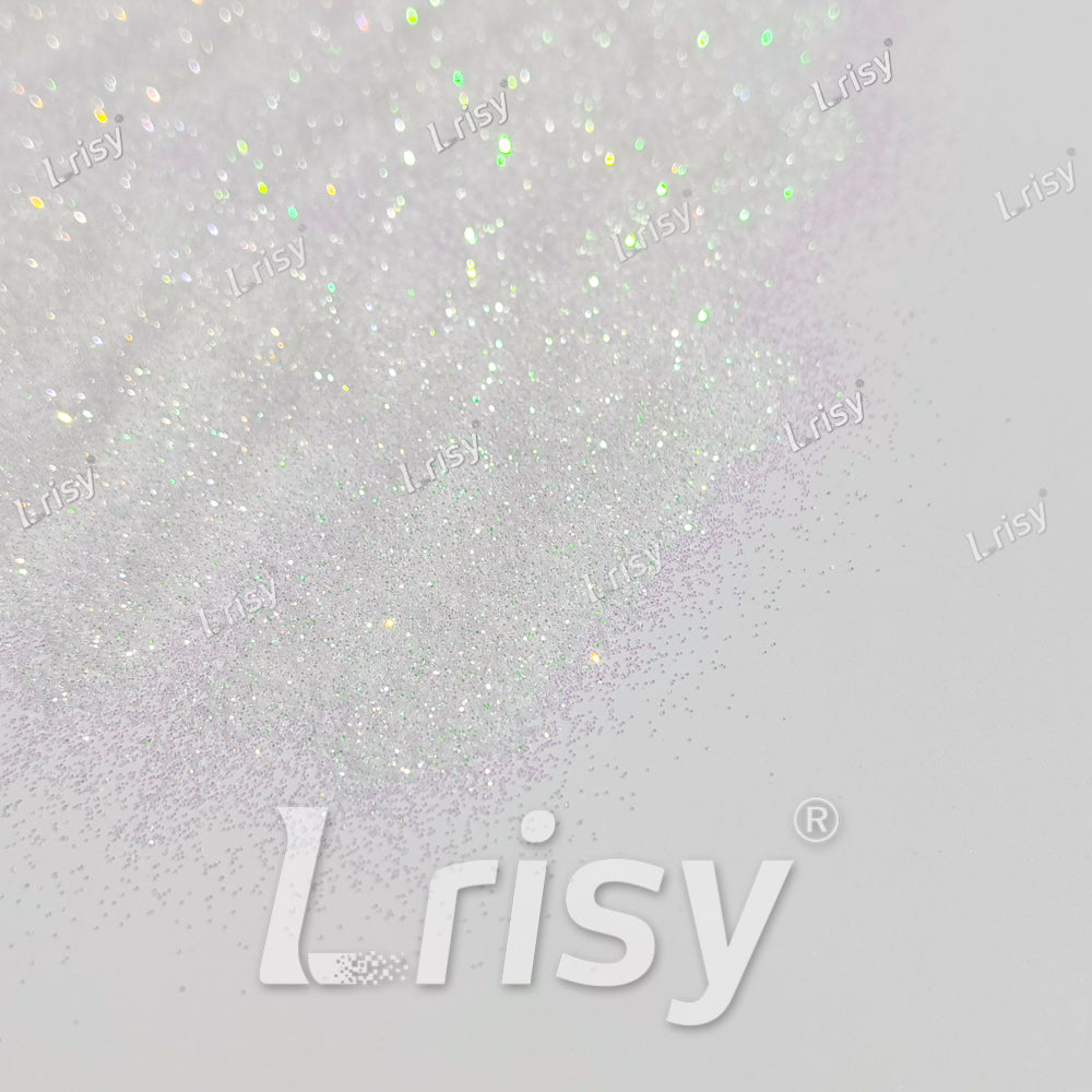 0.2mm Dream Green And White Iridescent Solvent Resistant Glitter S325R