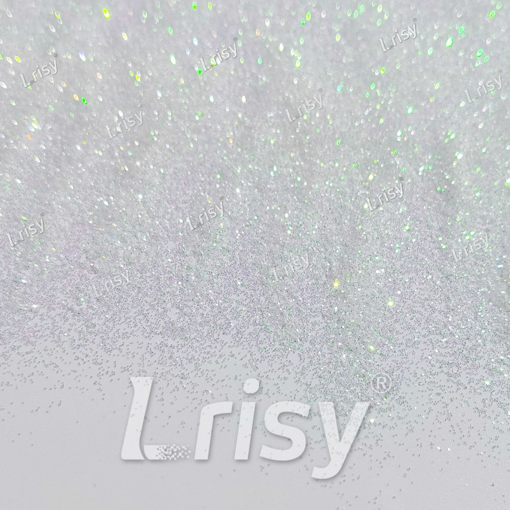 0.2mm Dream Green And White Iridescent Solvent Resistant Glitter S325R
