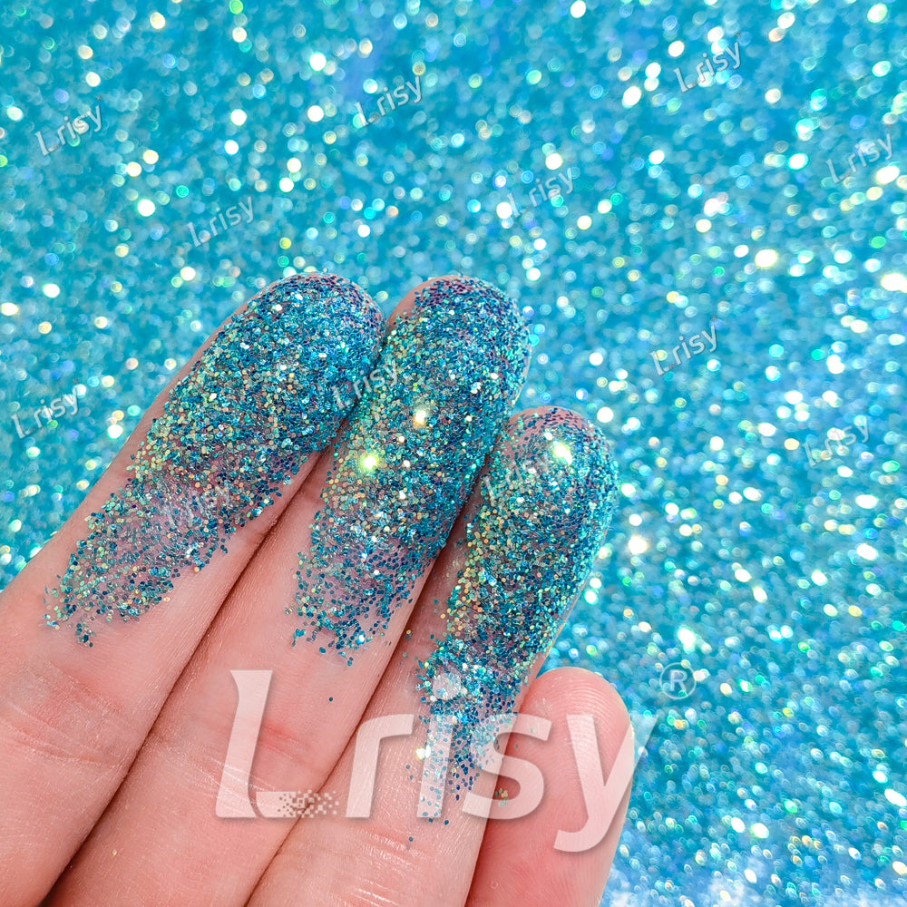 0.4mm Turquoise Green Brightness Iridescent Glitter F336AR