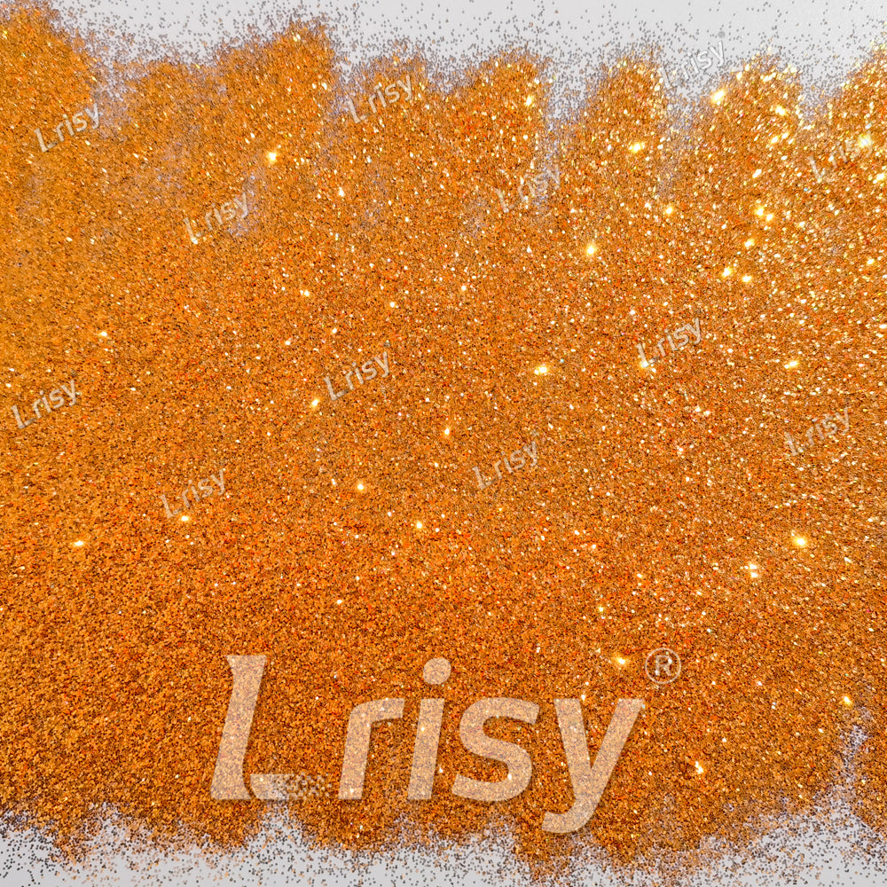 0.4mm Sun Orange Brightness Iridescent Glitter F332R