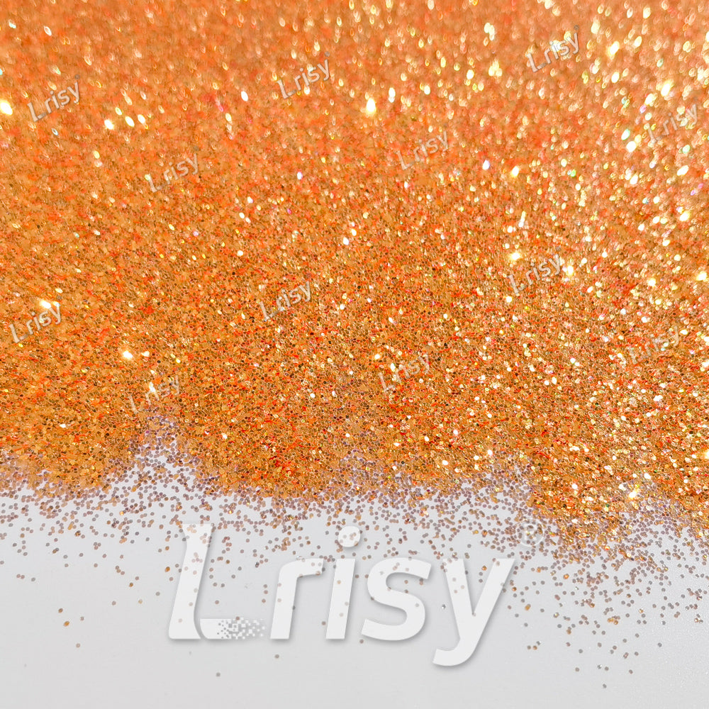 0.4mm Sun Orange Brightness Iridescent Glitter F332R