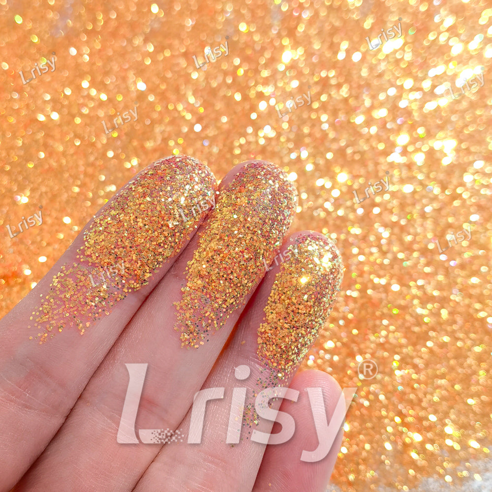 0.4mm Sun Orange Brightness Iridescent Glitter F332R