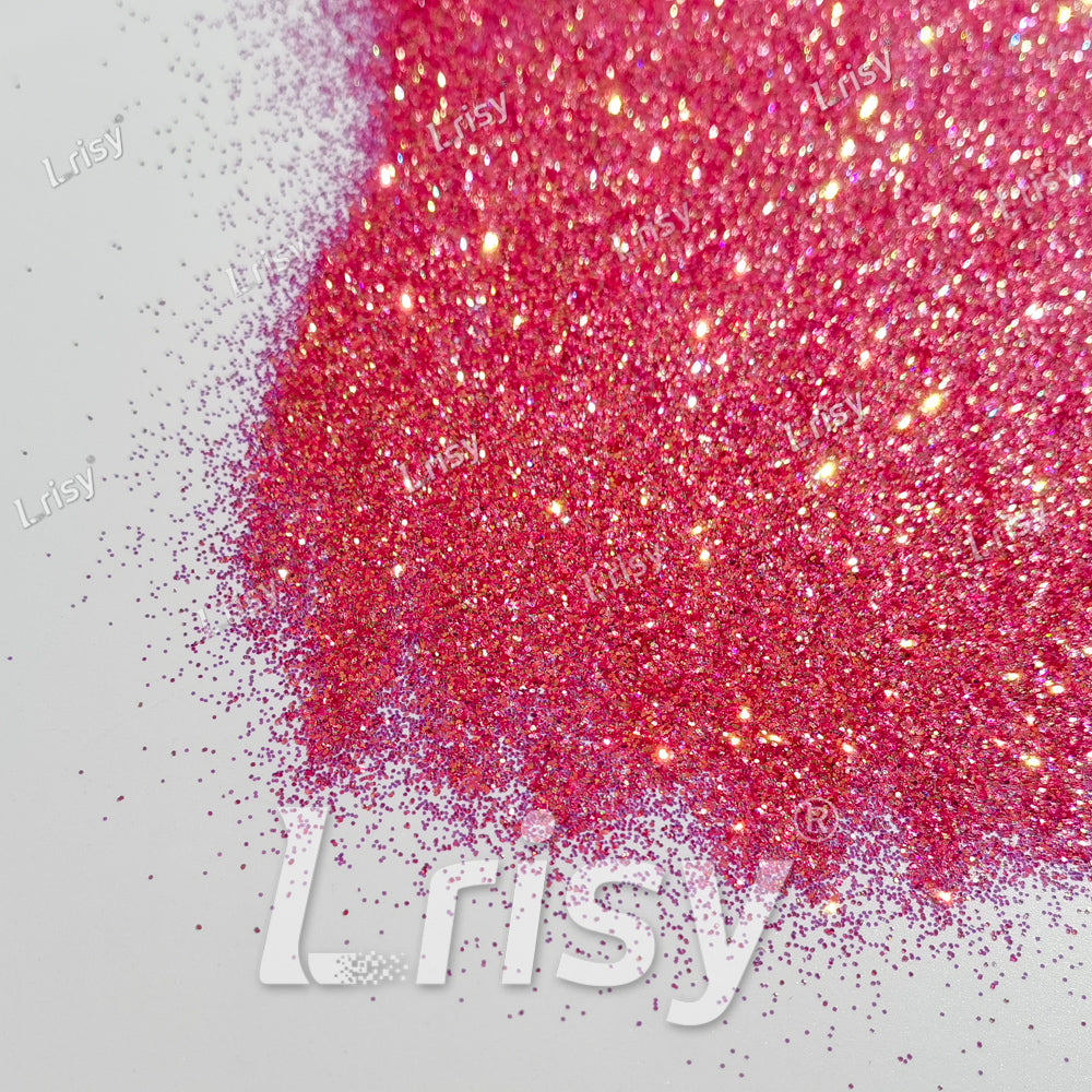 0.4mm Peony Red Brightness Iridescent Glitter F335R