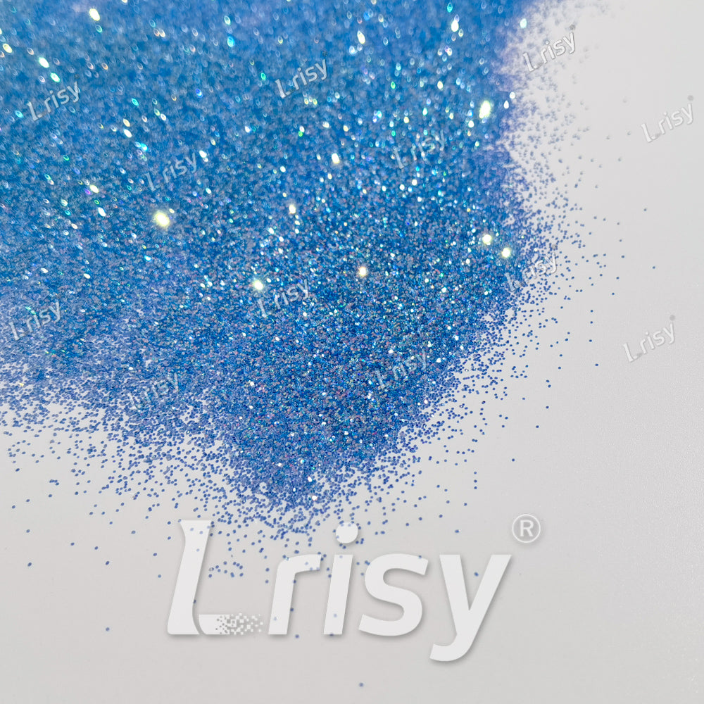 0.4mm Aqua Blue Brightness Iridescent Glitter F337R
