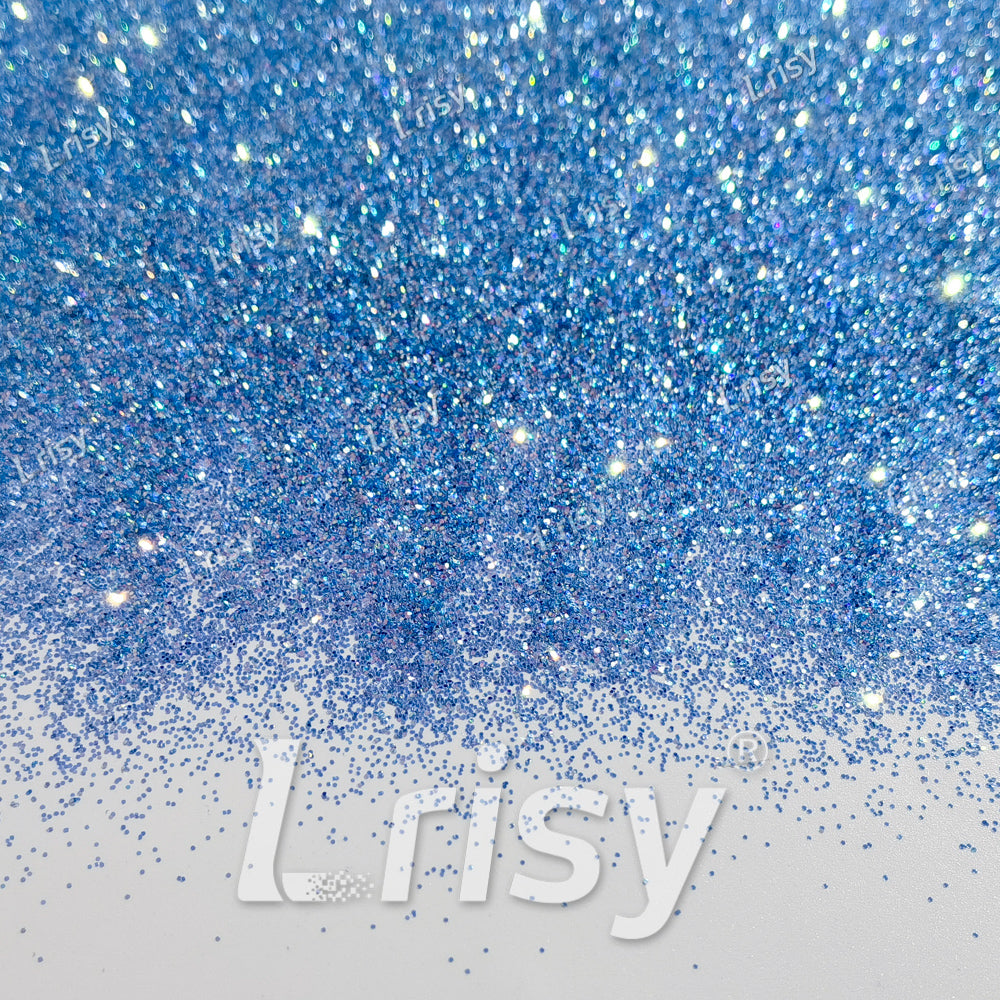 0.4mm Aqua Blue Brightness Iridescent Glitter F337R