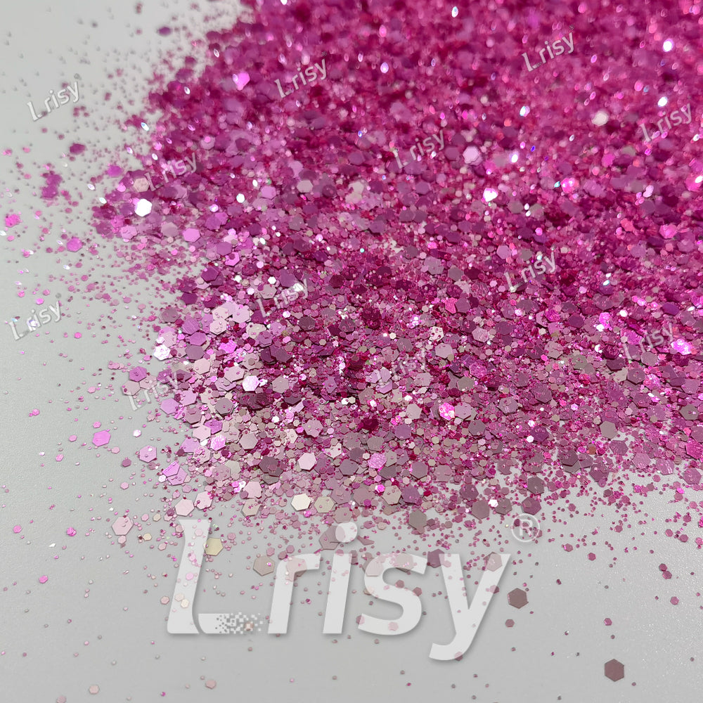 Champagne Gold To Rose Red Chameleon Mixed Color Shift Glitter C-BSX011