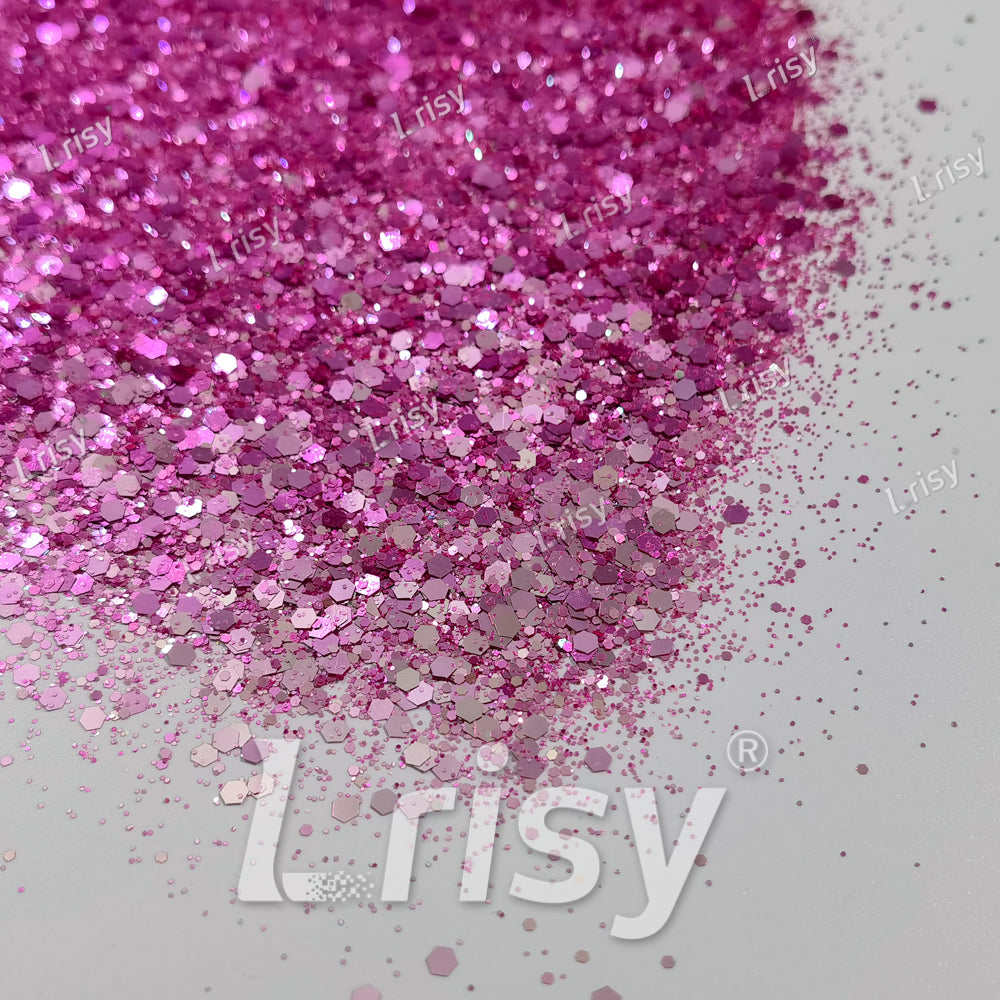 Champagne Gold To Rose Red Chameleon Mixed Color Shift Glitter C-BSX011