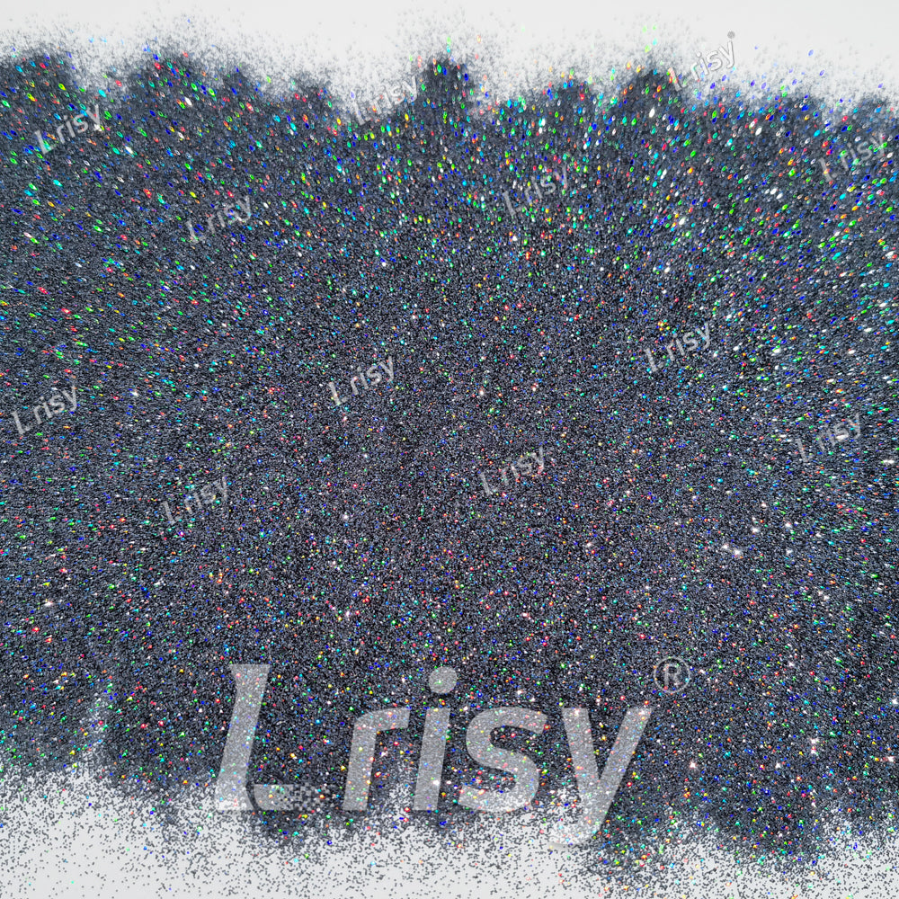0.2mm Holographic Metallic Black Extra Fine Glitter (Ultra-thin) LB01002