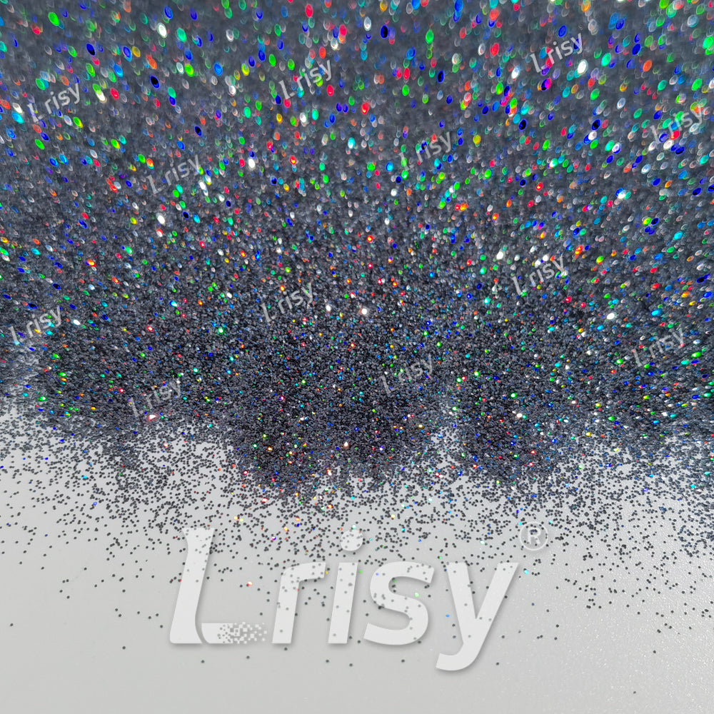 0.2mm Holographic Metallic Black Extra Fine Glitter (Ultra-thin) LB01002