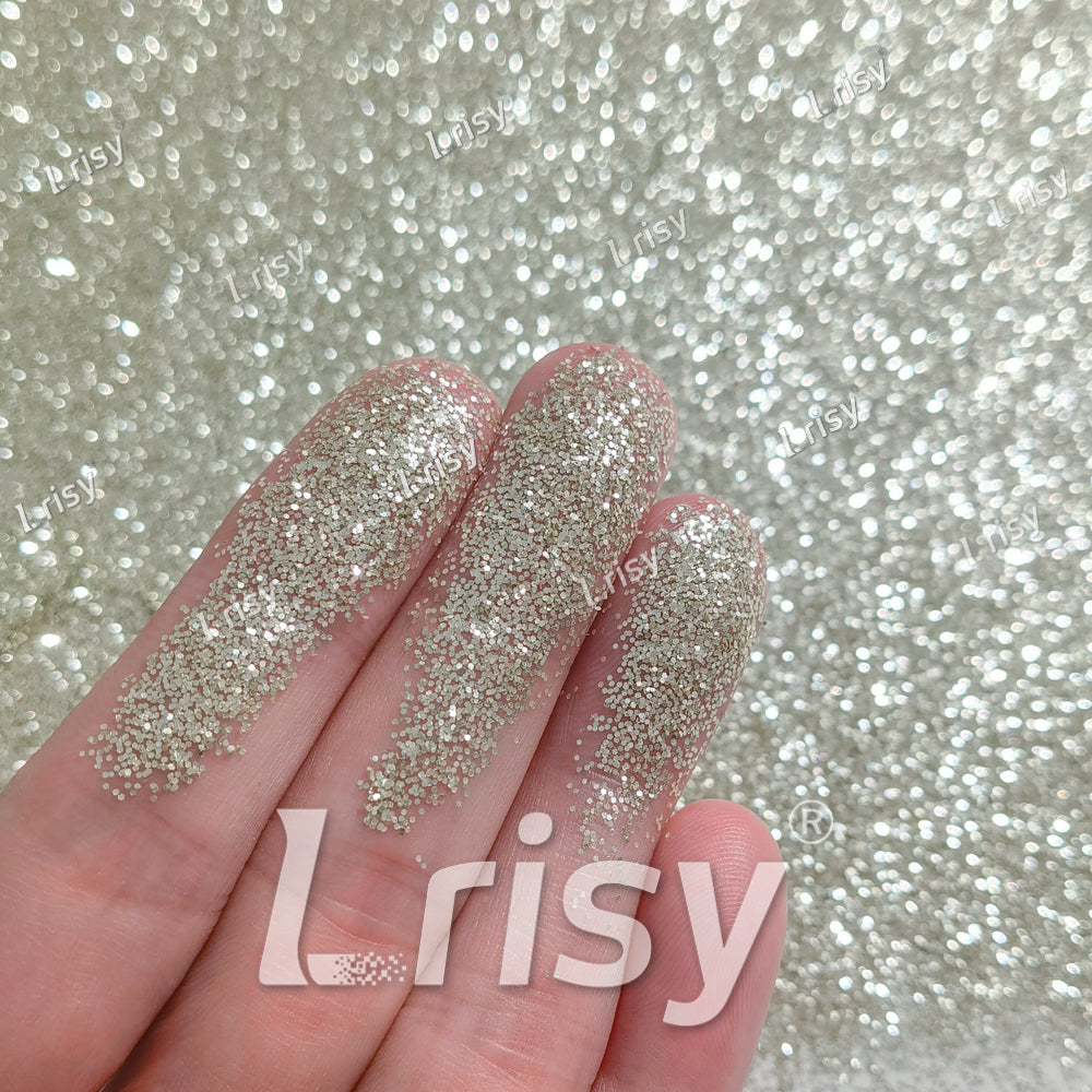0.4mm Cream Solid Colored Matts Materials Glitter LRI-302
