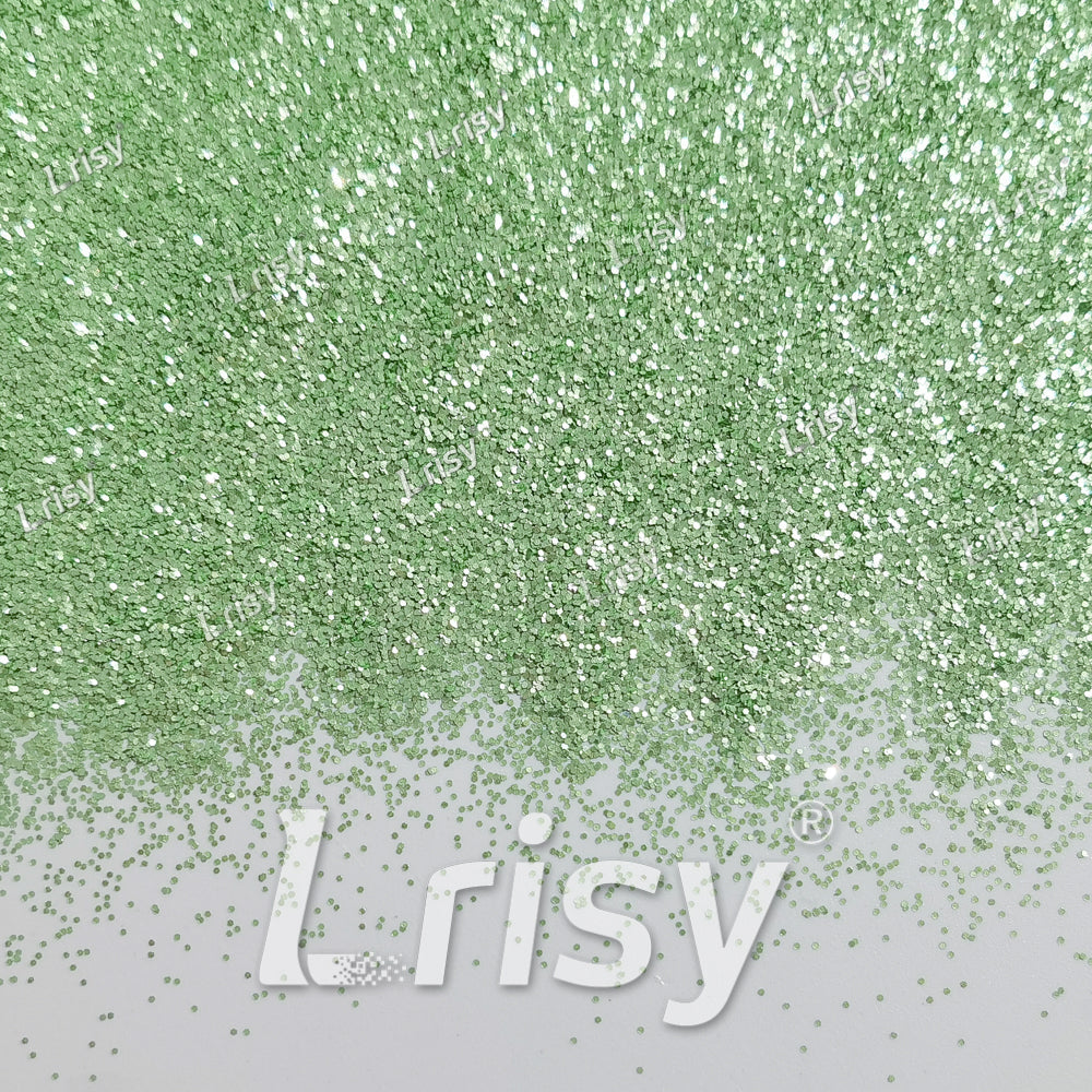 0.4mm Lemon Green Solid Colored Matts Materials Glitter LRI-312