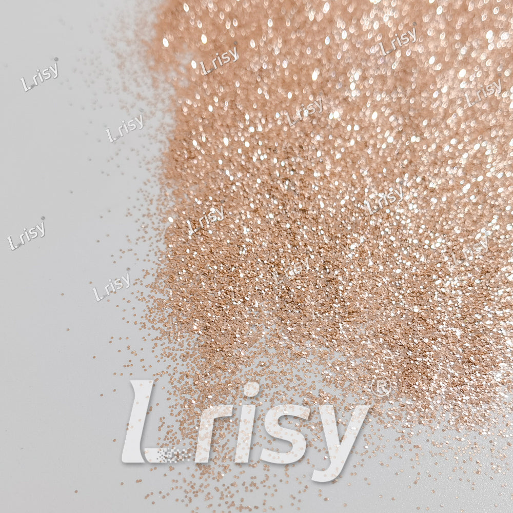 0.4mm Light Orange Solid Colored Matts Materials Glitter LRI-305
