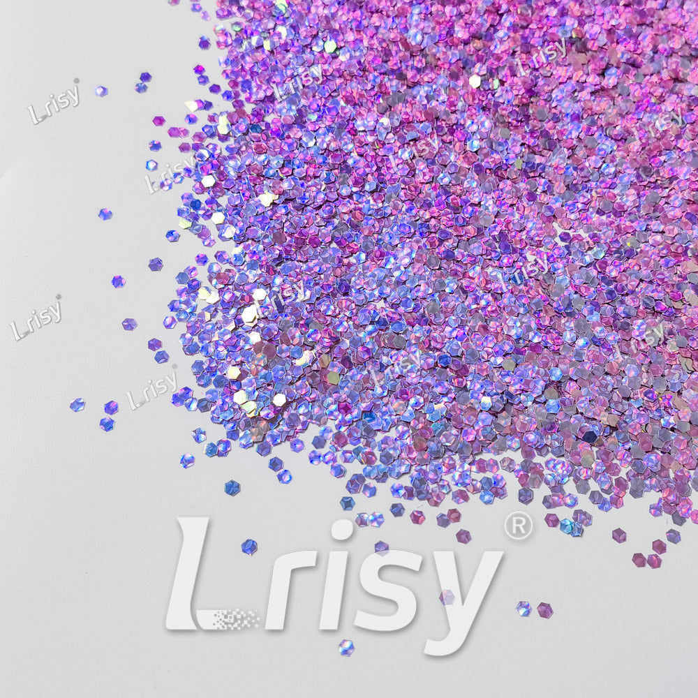 2.5mm Holographic & Color Shift Neon Blue Chunky Glitter Dream Stone LAD12