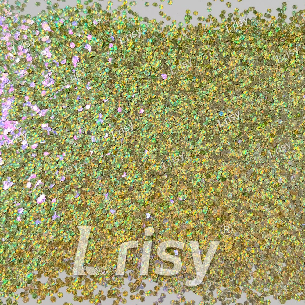2.5mm Holographic & Color Shift Lettuce Green Chunky Glitter Dream Stone LAD06