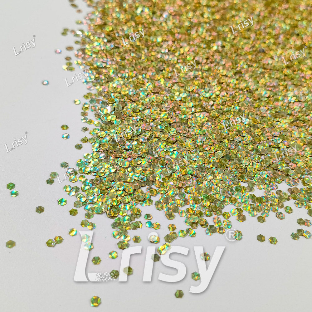 2.5mm Holographic & Color Shift Lettuce Green Chunky Glitter Dream Stone LAD06