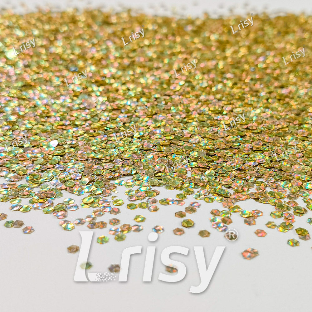 2.5mm Holographic & Color Shift Lettuce Green Chunky Glitter Dream Stone LAD06