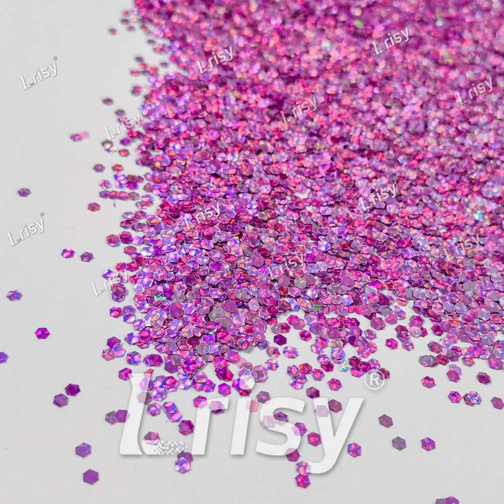 2.5mm Holographic & Color Shift Lilac Purple Chunky Glitter Dream Stone LAD10