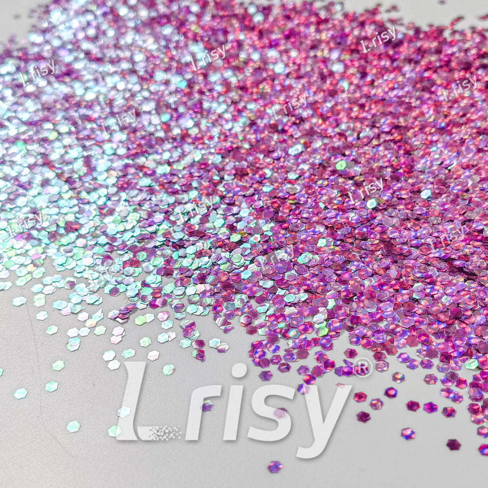 2.5mm Holographic & Color Shift Lilac Purple Chunky Glitter Dream Stone LAD10