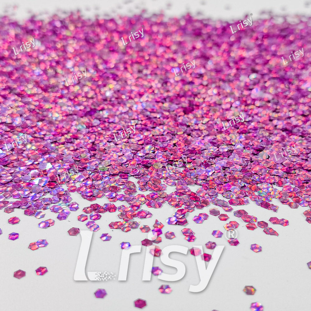 2.5mm Holographic & Color Shift Lilac Purple Chunky Glitter Dream Stone LAD10