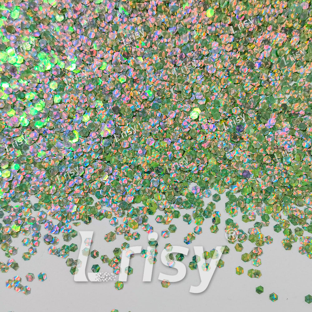 2.5mm Holographic & Color Shift Spa Green Chunky Glitter Dream Stone LAD08