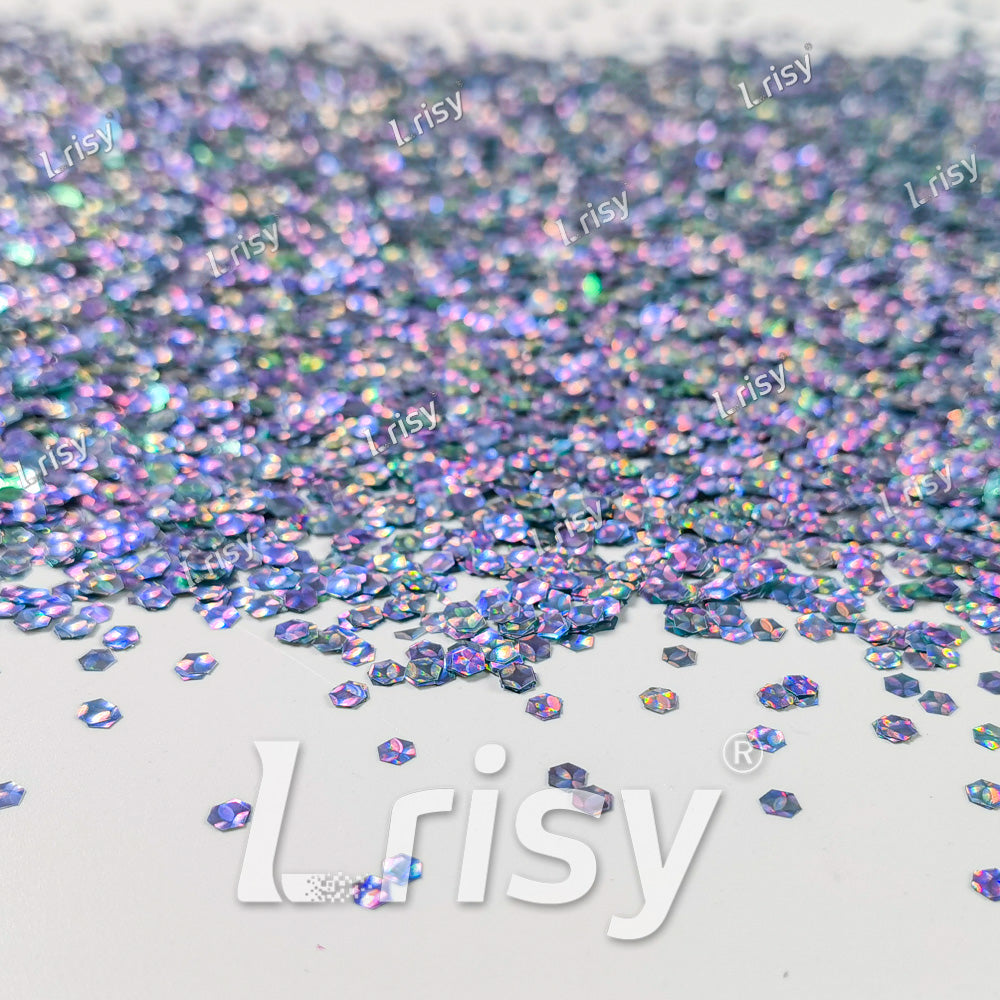 2.5mm Holographic & Color Shift Electric Blue Chunky Glitter Dream Stone LAD02
