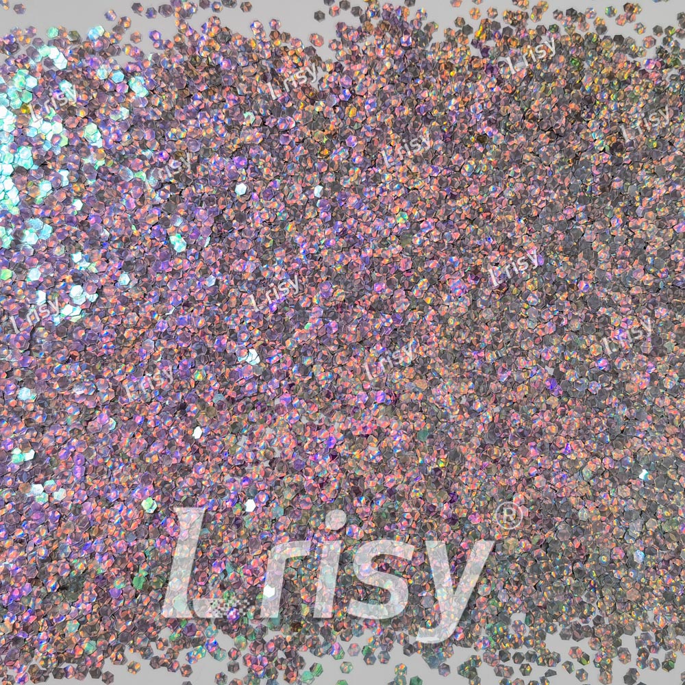 2.5mm Holographic & Color Shift Pale Pink Chunky Glitter Dream Stone LAD01