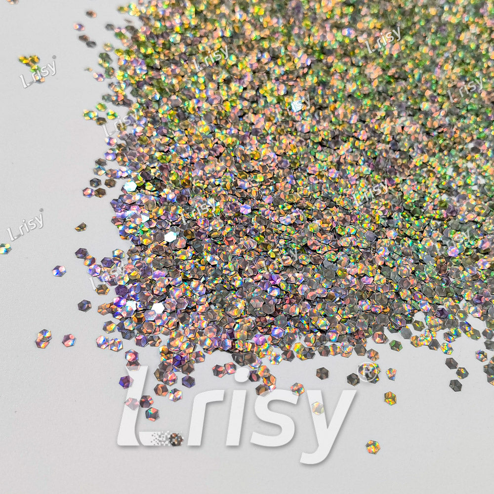 2.5mm Holographic & Color Shift Pale Pink Chunky Glitter Dream Stone LAD01